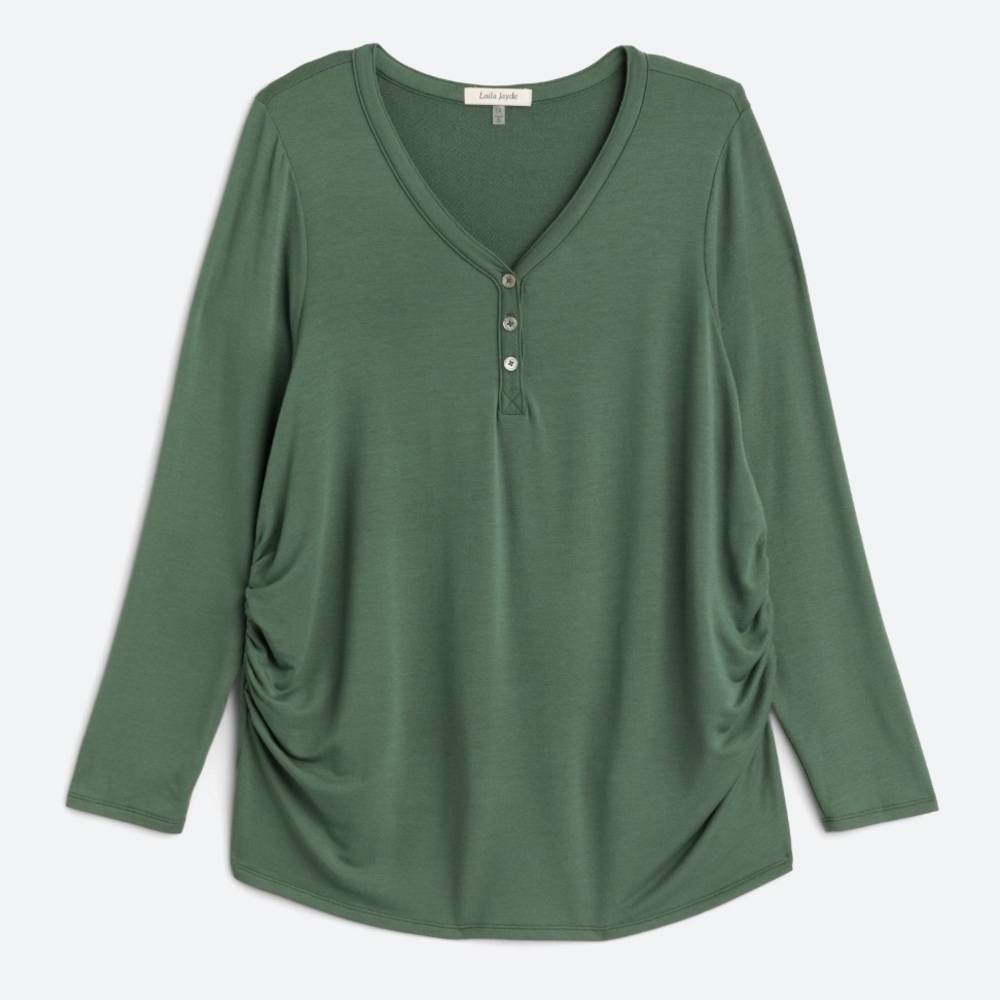 Piper Maternity Henley Knit Top